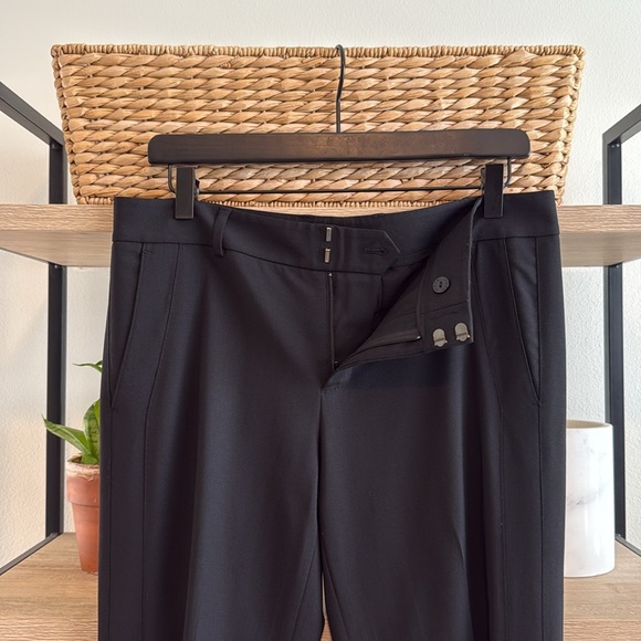 Vince Mid-Rise Stretch Wool Black Career Woven Dress Pant Trouser, 6 - Picture 7 of 9